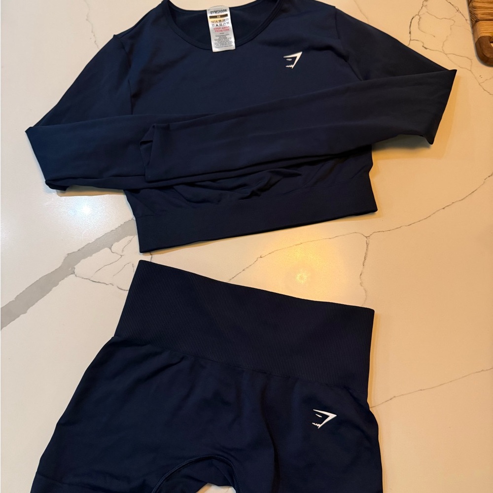 Navy Blue Gymshark Set